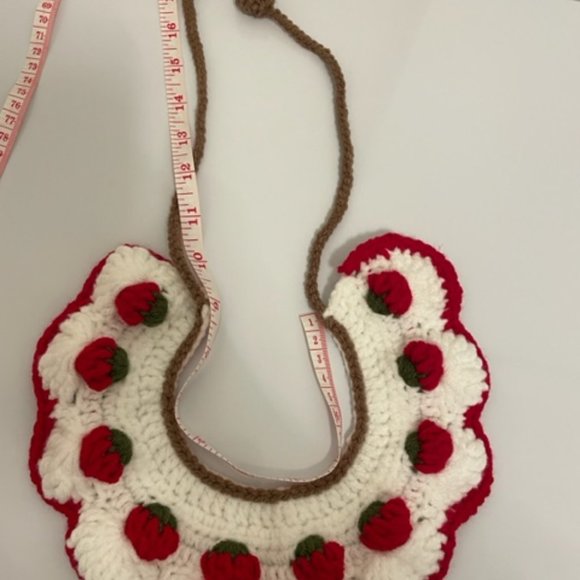 Crochet Handmade Pet Collar for Cats or Dogs - Picture 8 of 11